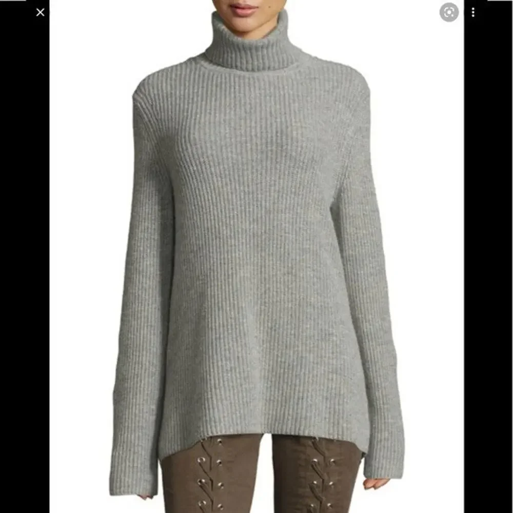 New w/Tag A.L.C. Alexander Lace Up Back Wool Cashmere *IN Light Pink* Sweater XS